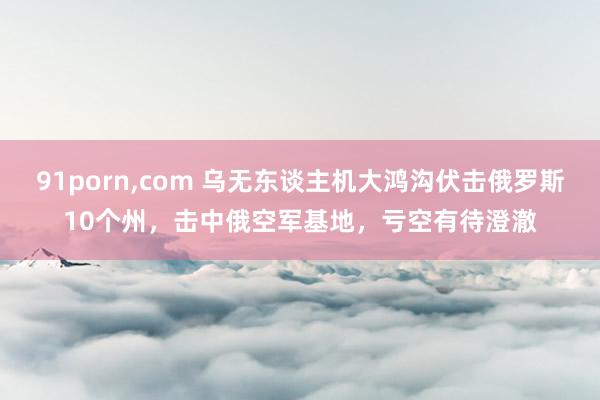91porn，com 乌无东谈主机大鸿沟伏击俄罗斯10个州，击中俄空军基地，亏空有待澄澈