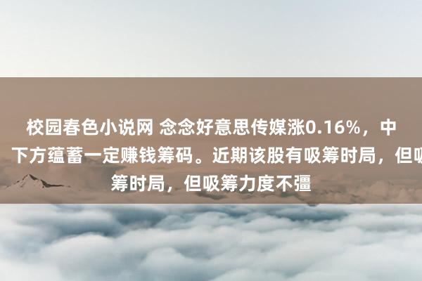 校园春色小说网 念念好意思传媒涨0.16%，中期趋势方面，下方蕴蓄一定赚钱筹码。近期该股有吸筹时局，但吸筹力度不彊