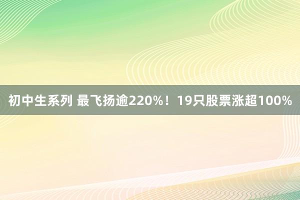 初中生系列 最飞扬逾220%！19只股票涨超100%